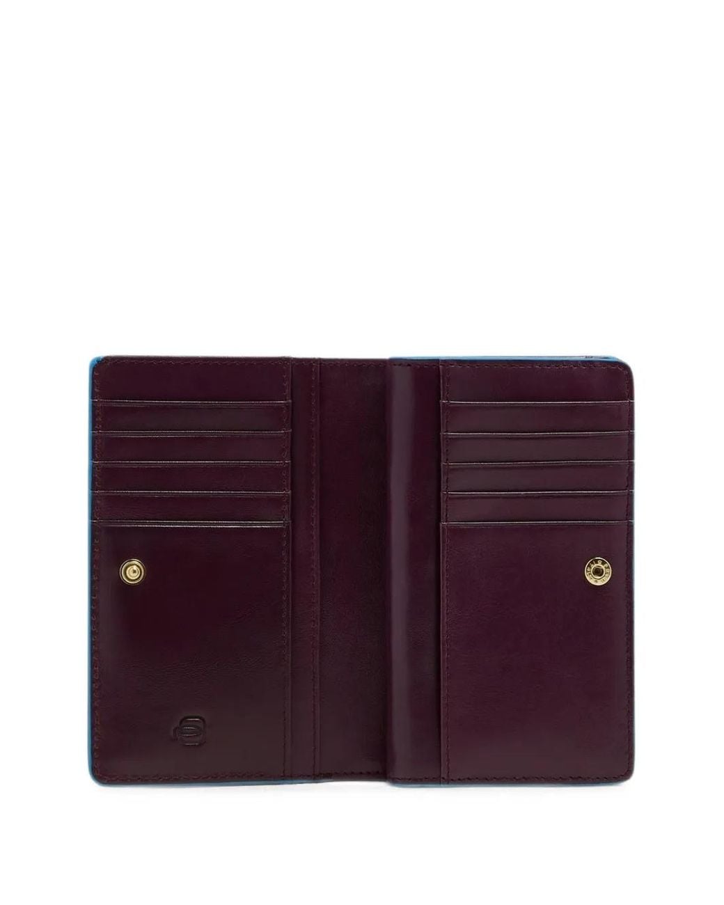 Piquadro Purple Bifold Leather Wallet