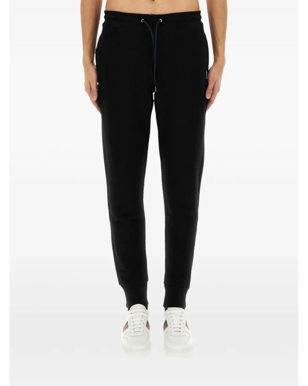 Paul Smith Black Zebra-Patch Track Pants for men