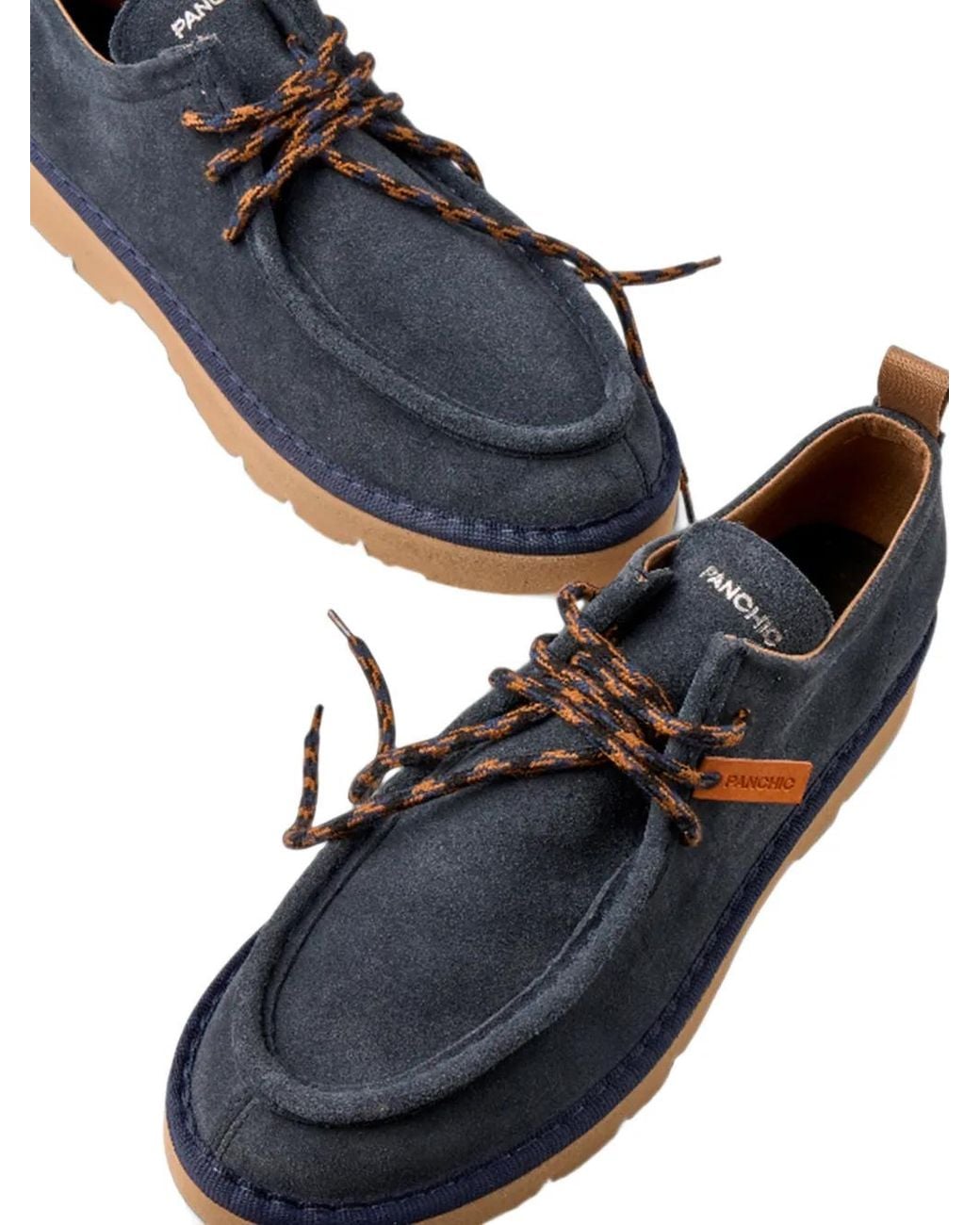 Pànchic Blue P009 Lace-Up Derby Shoes for men