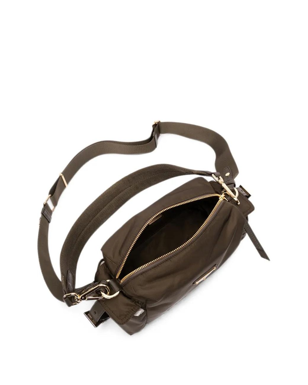 Prada Brown Explore Small Re-Nylon And Leather Shoulder Bag