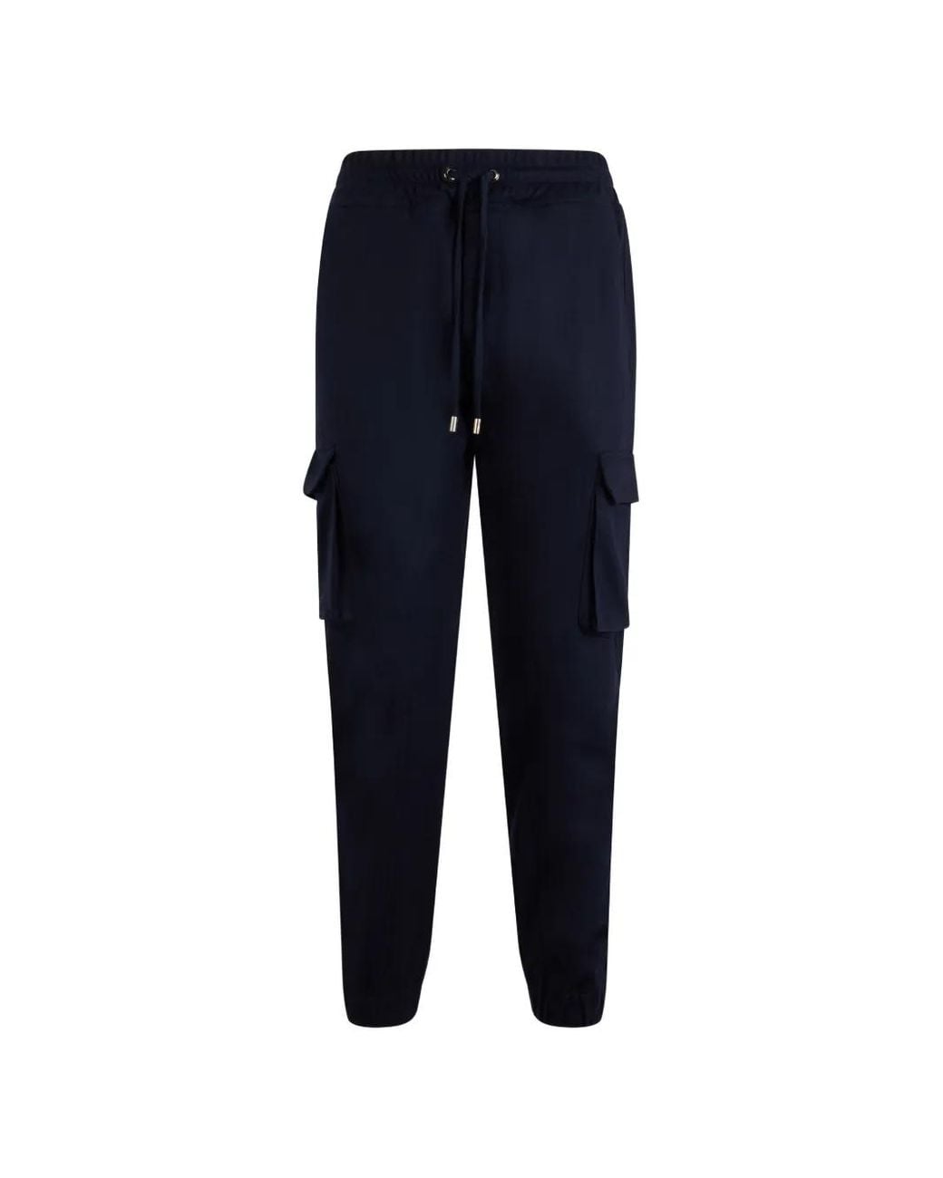 Moorer Blue Drawstring Cargo Pants