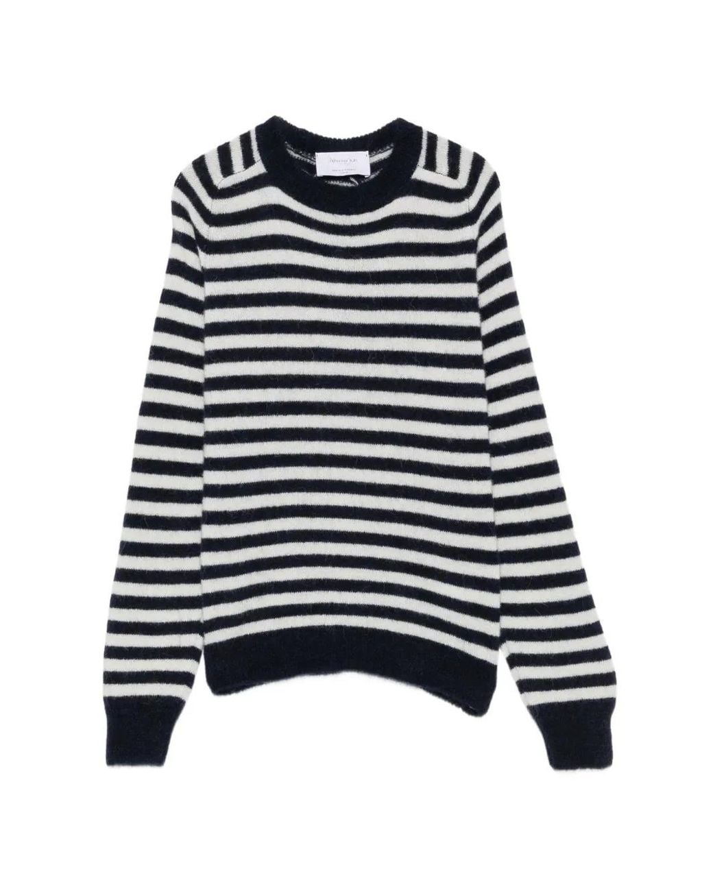 Daniele Fiesoli Black Striped Long-Sleeve Sweater