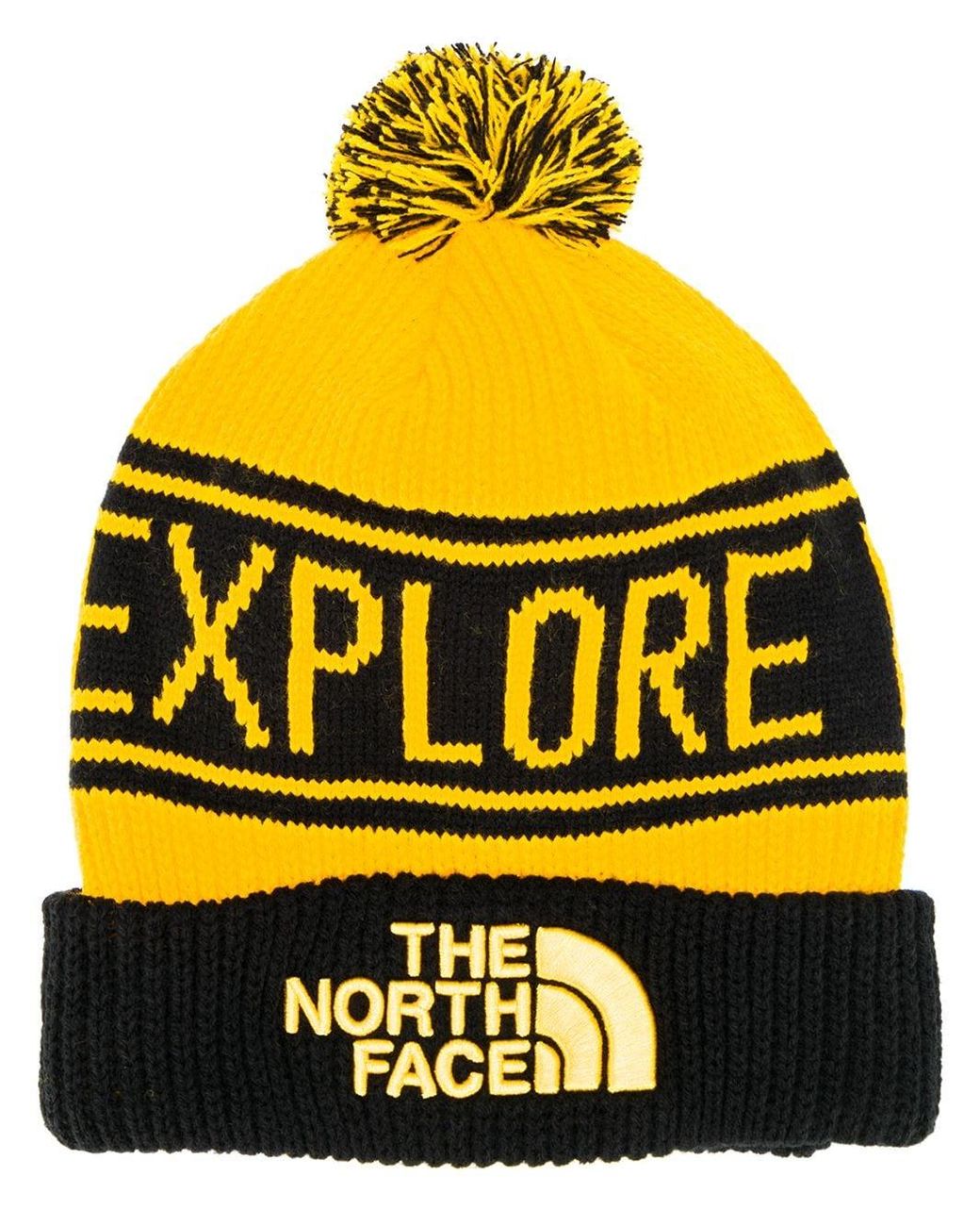 The North Face S Retro Tnf Pom Beanie 