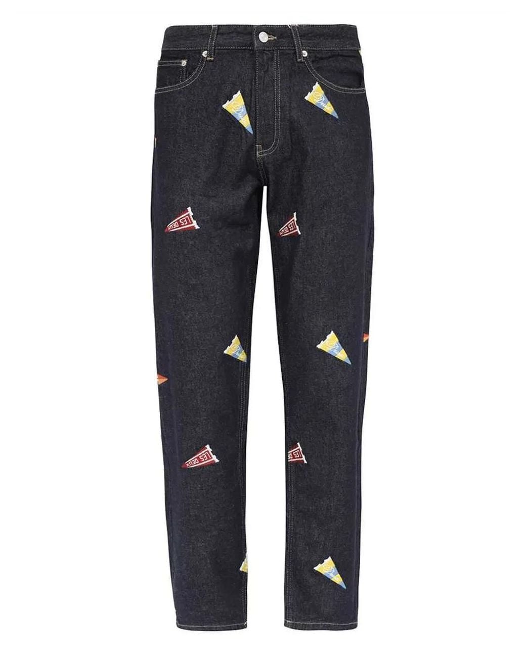 Les Deux Blue Straight-Leg Jeans for men