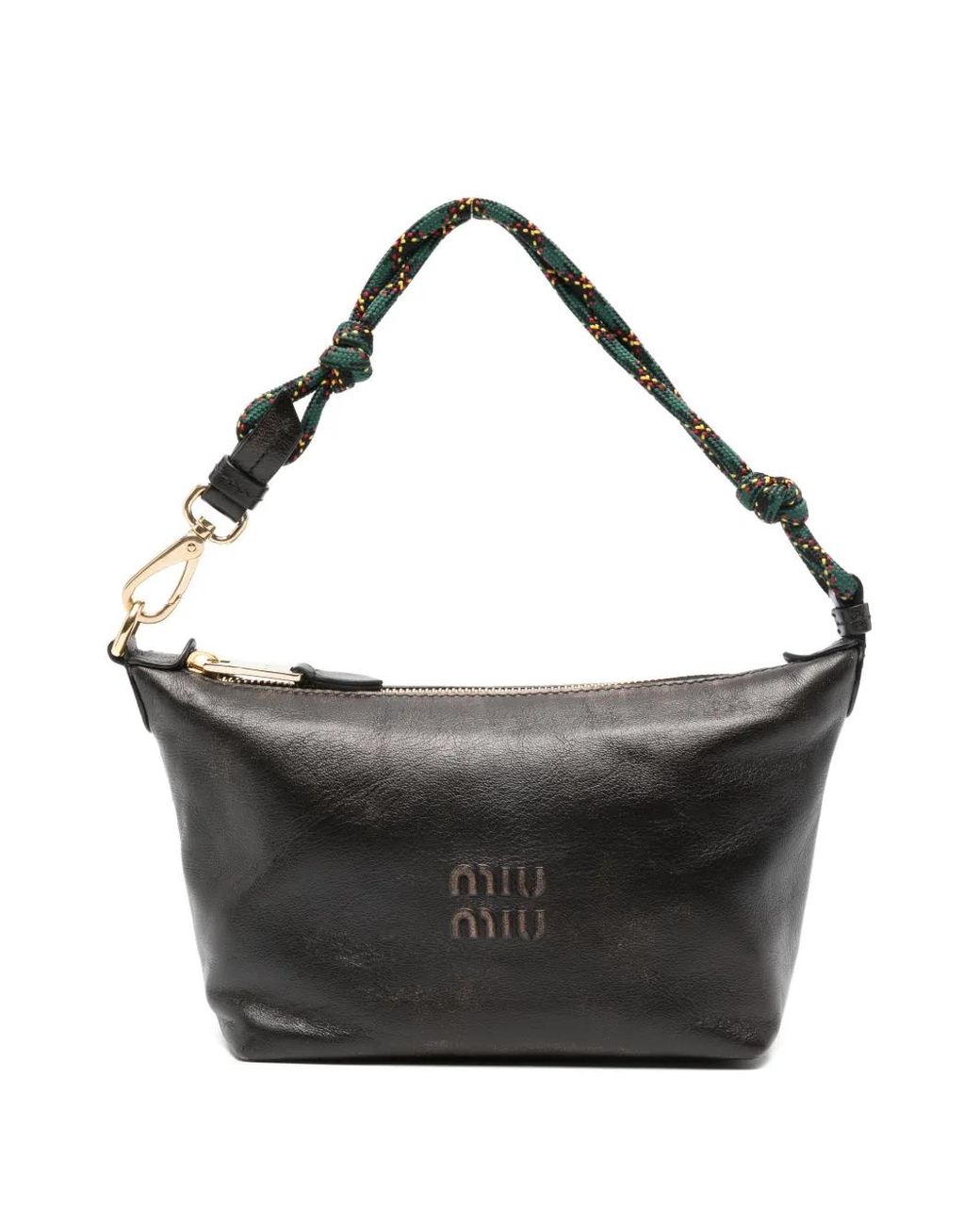 Miu Miu Black Leather Shoulder Bag
