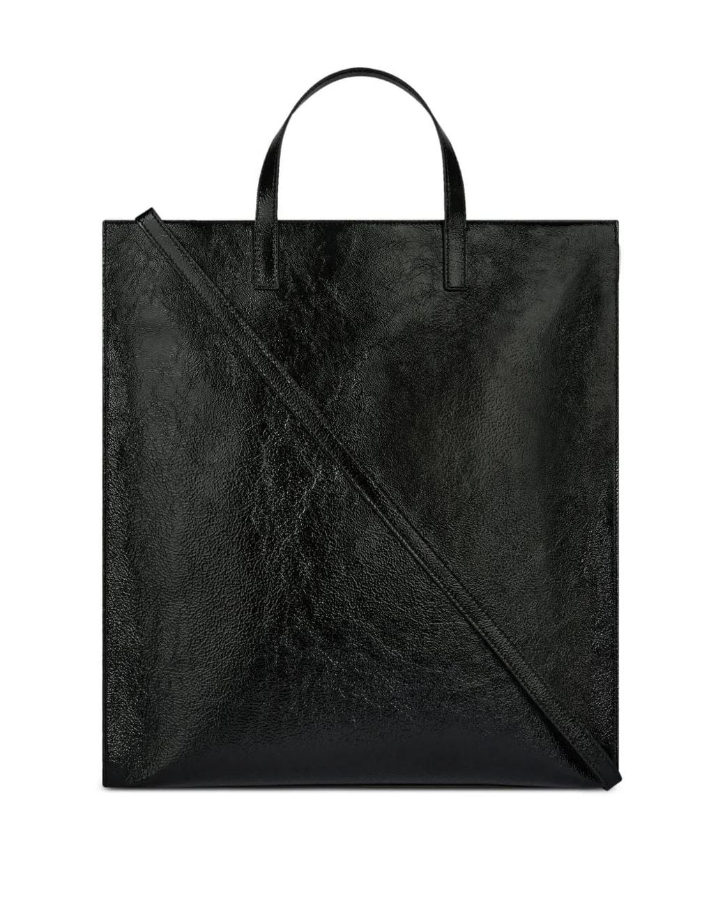 Courreges Black Naplack Tote Bag