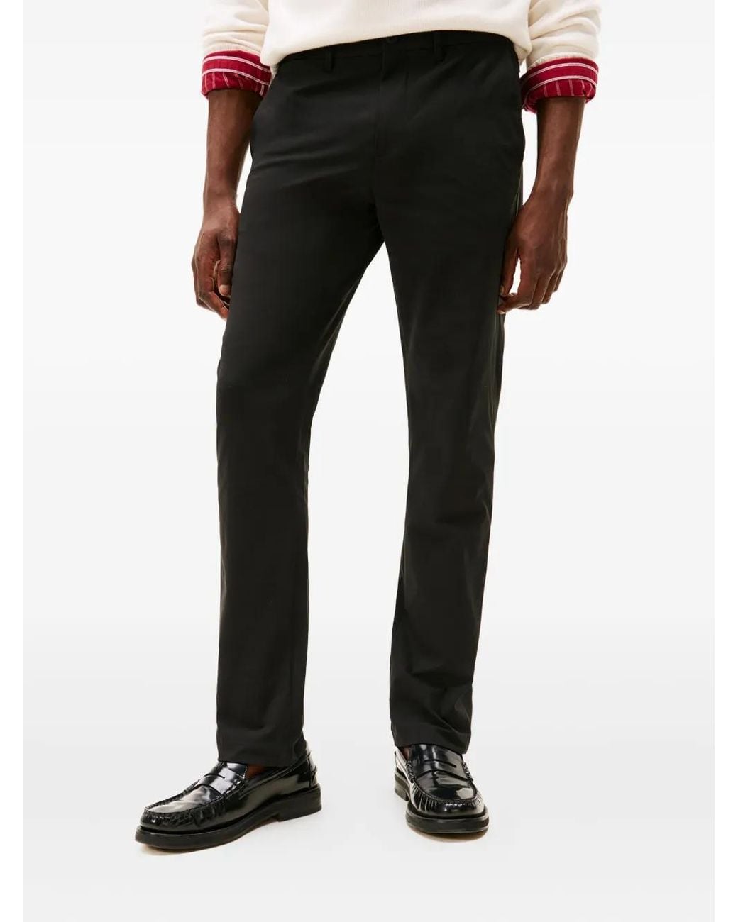 Tommy Hilfiger Black Denton Chinos for men