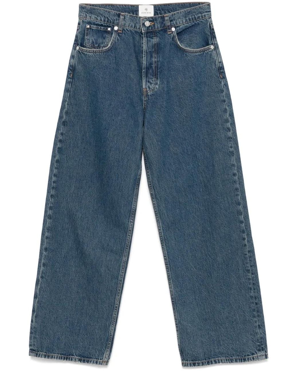 Anine Bing Blue Straight Jeans