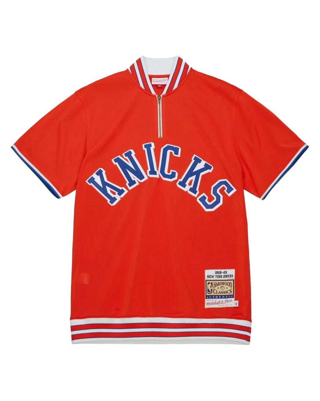 Mitchell & Ness Red T-Shirt Nba Shooting 'Knicks 1968' for men