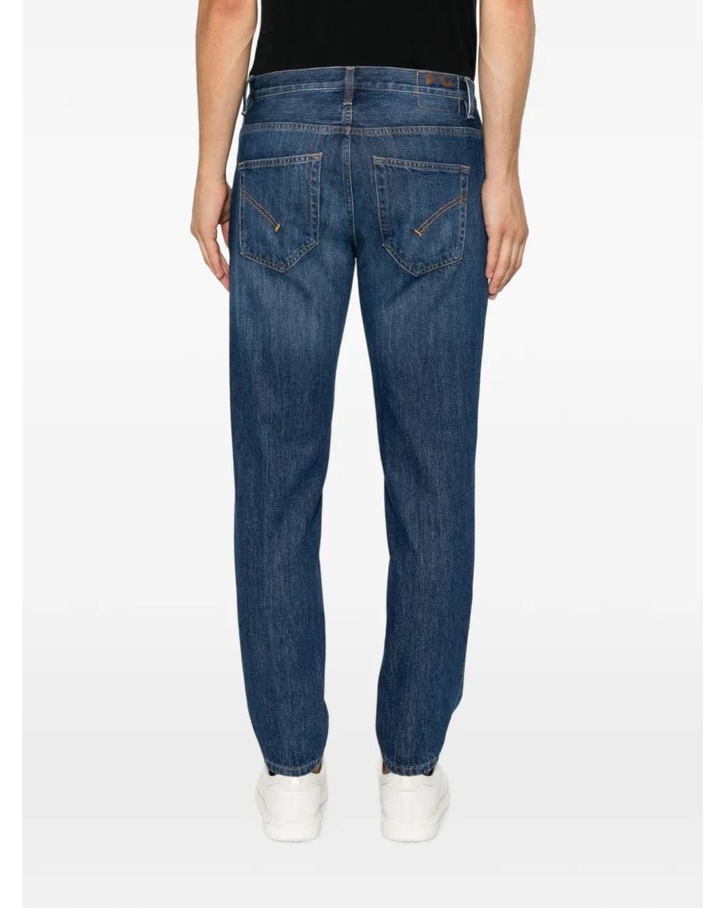 Dondup Blue Faded-Effect Jeans for men
