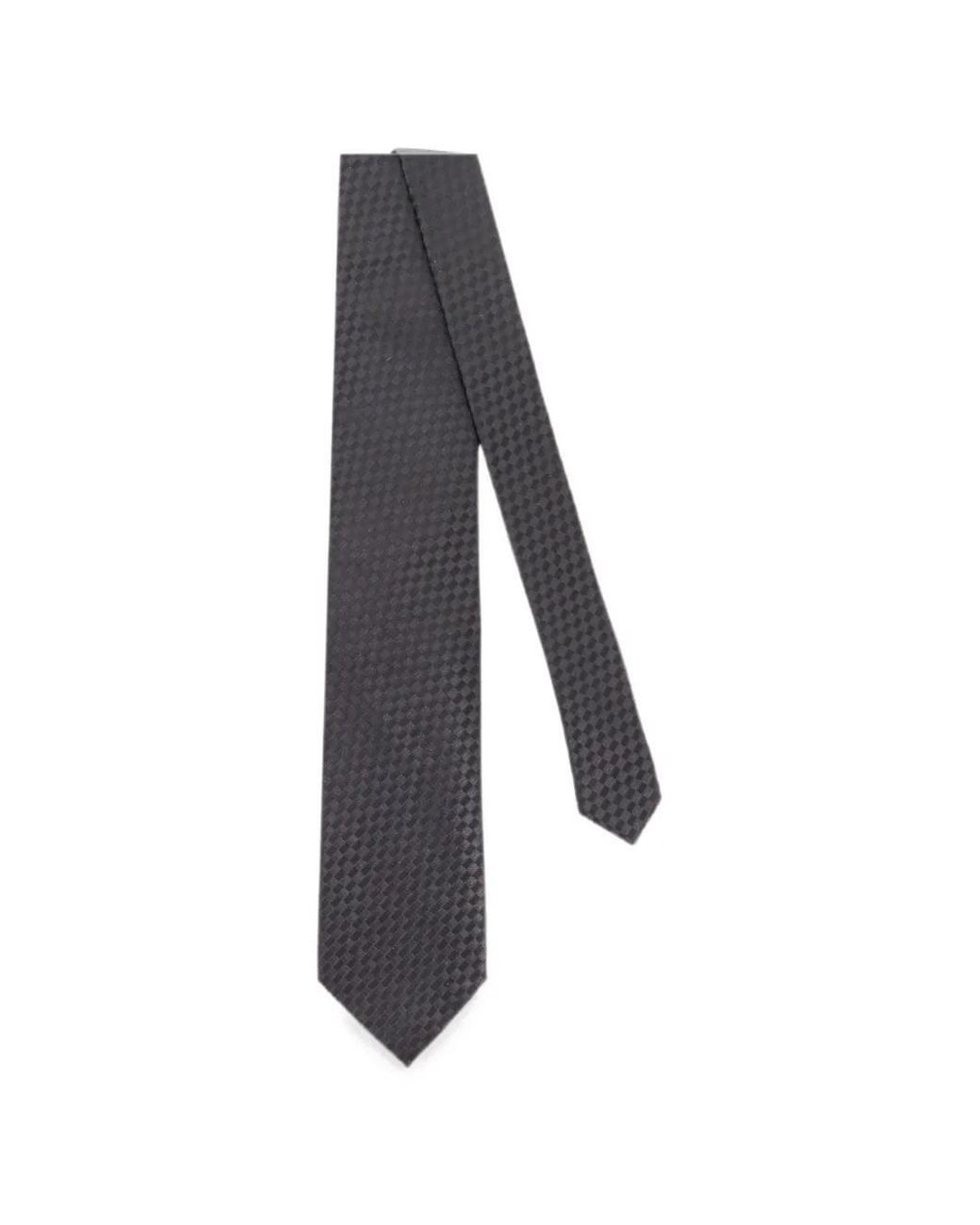 Tom Ford White Large Net Satin Tie for men
