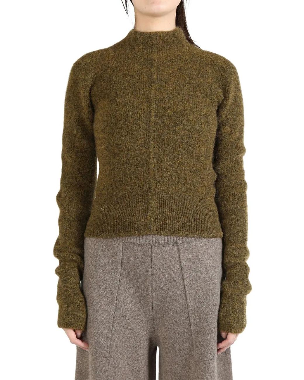 Rick Owens Green Headon Sweater