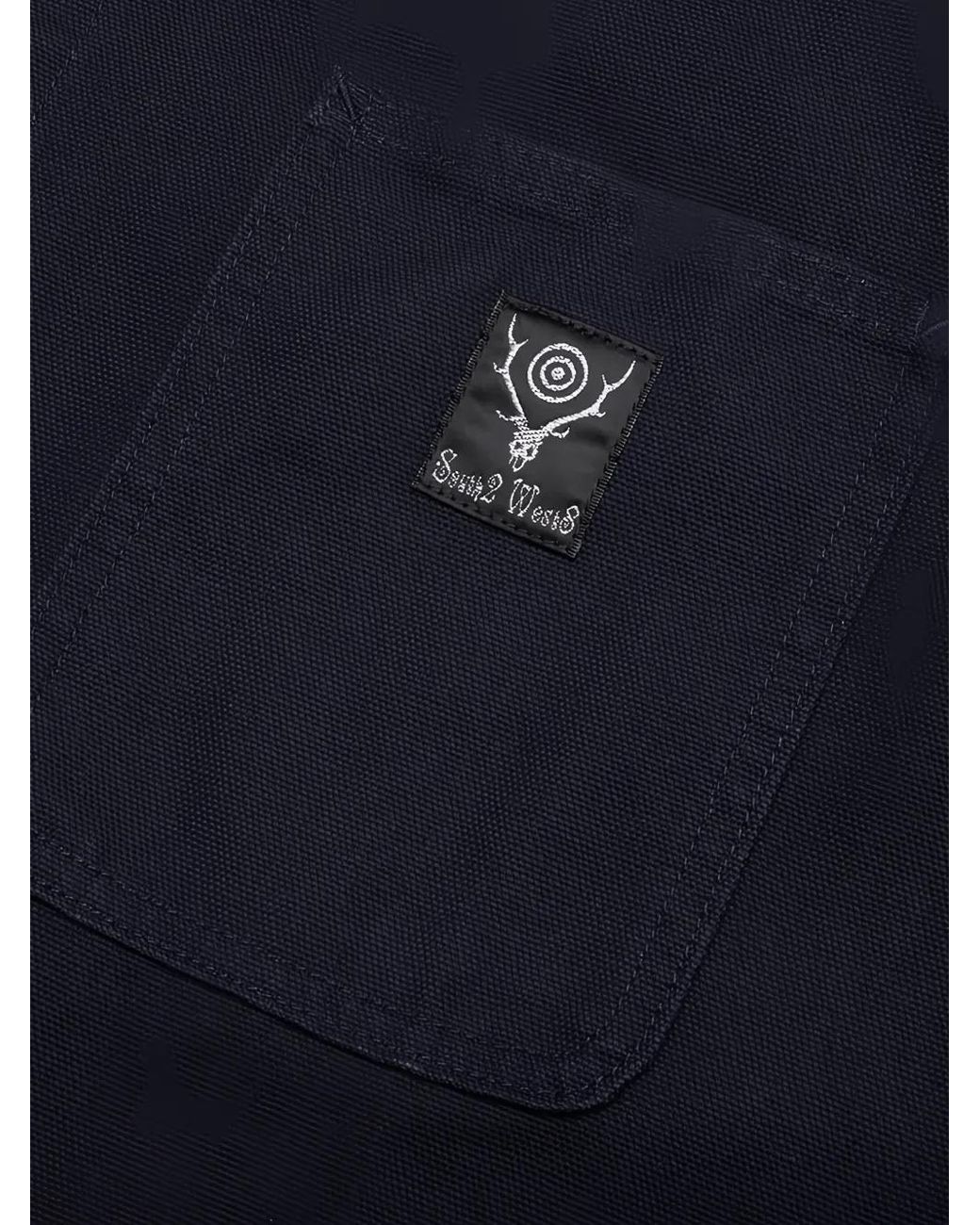 South2 West8 Blue Button-Up Jacket for men