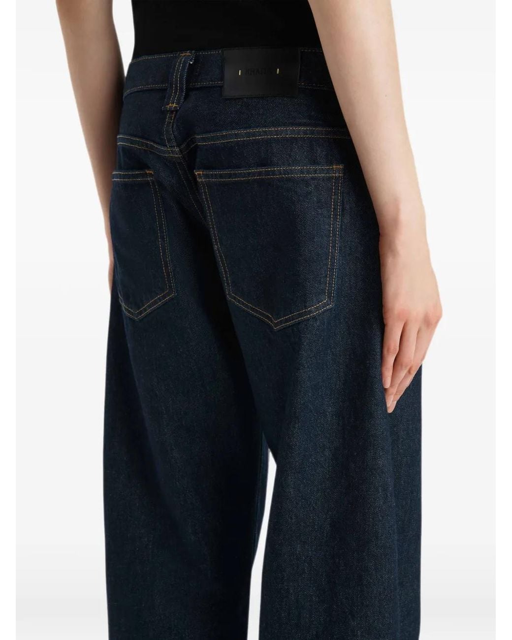 Khaite Blue Karo Straight-Leg Jeans