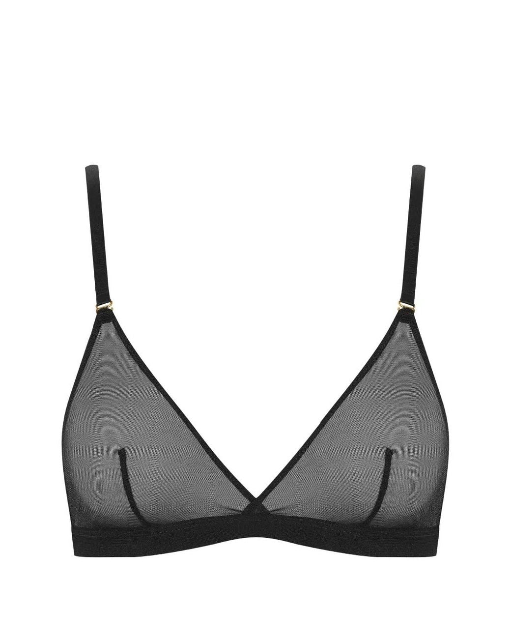 Maison Close Black Corps À Corps Triangle-Cup Bra