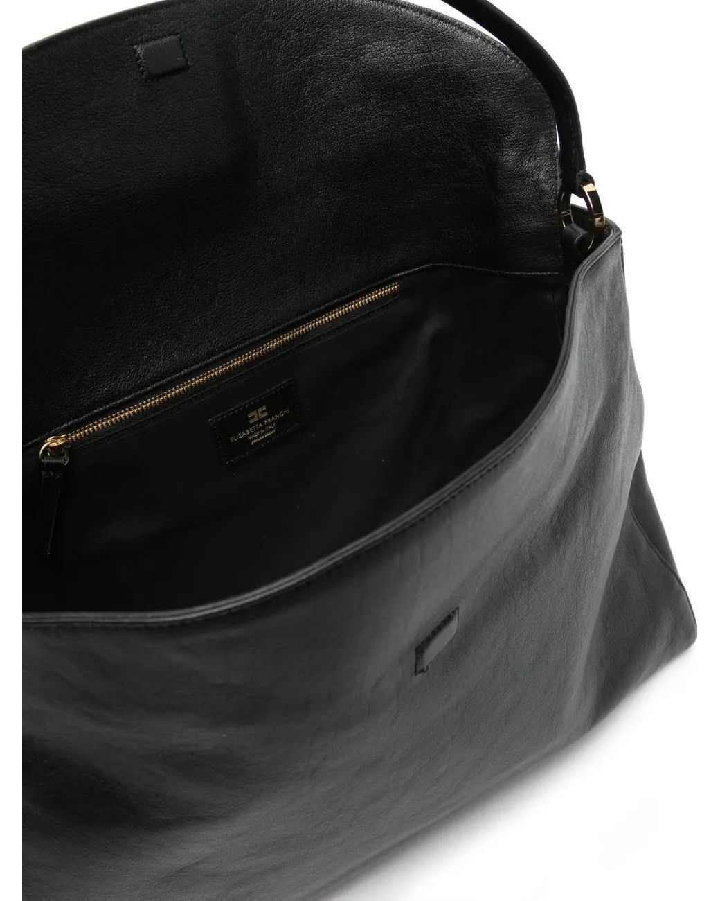 Elisabetta Franchi Black Large Avenue Tote Bag