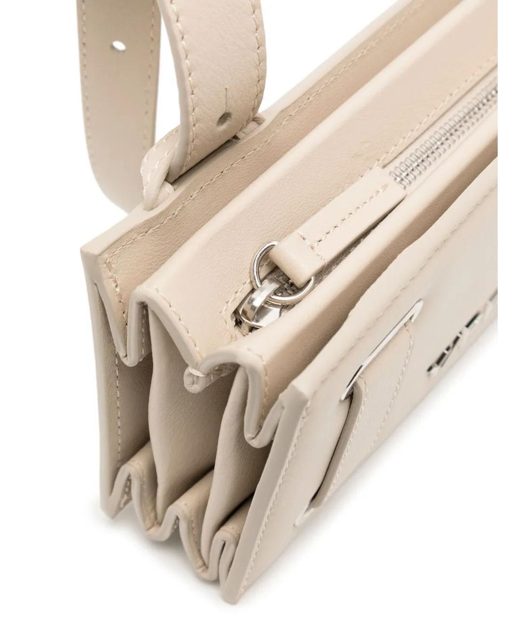Y. Project Natural Logo-Plaque Accordion Bag