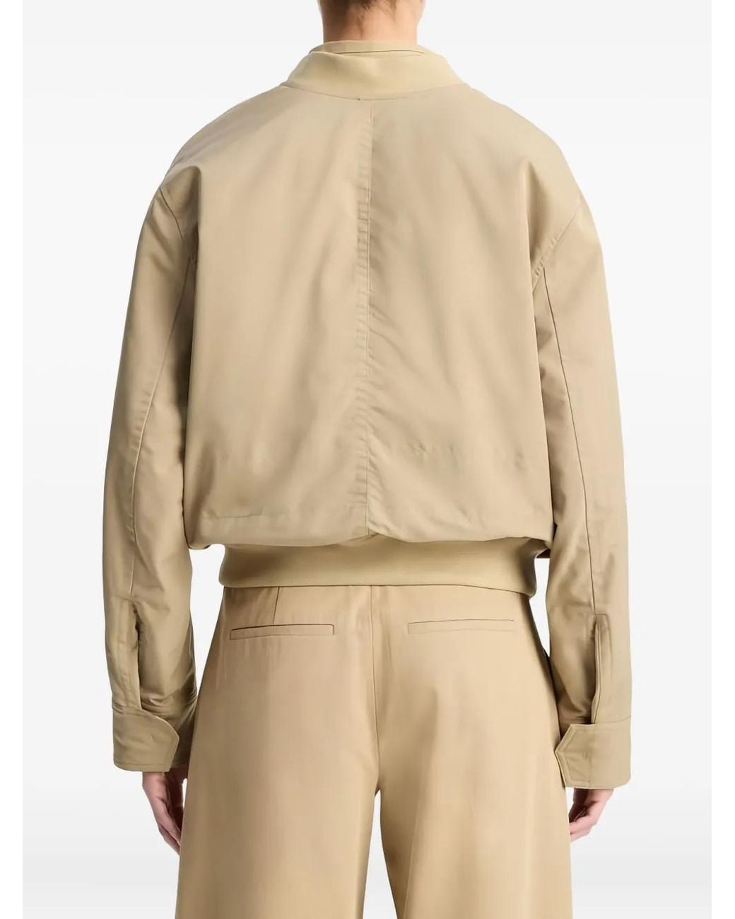 Vince Natural Long-Sleeves Bomber Jacket