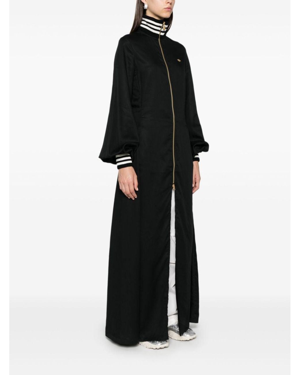 adidas SATIN DRESS BLACK （アディダス サテン ドレス-ブラック