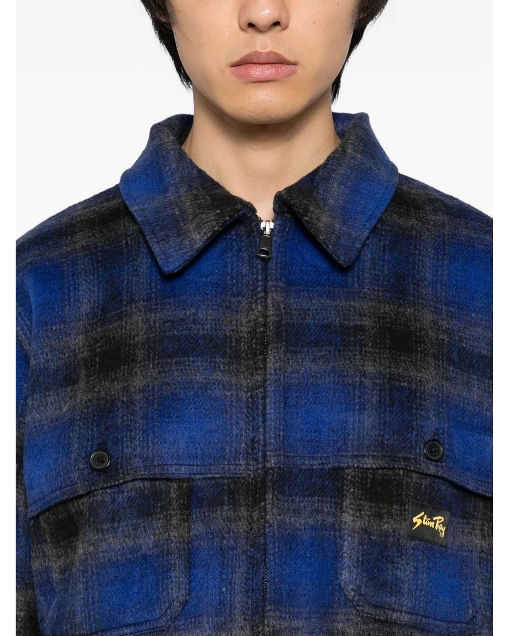 Chaqueta Mackinaw Stan Ray de hombre de color Blue
