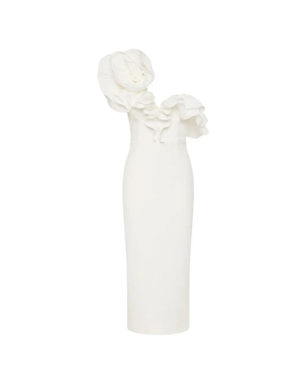 Rebecca Vallance White Ozias Midi Dress