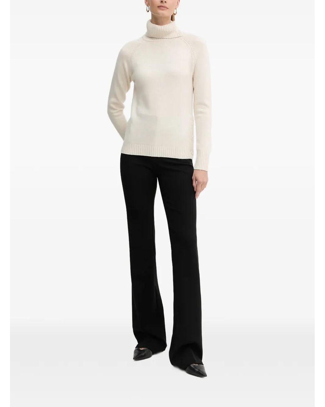 Silvian Heach White Pull À Col Roulé