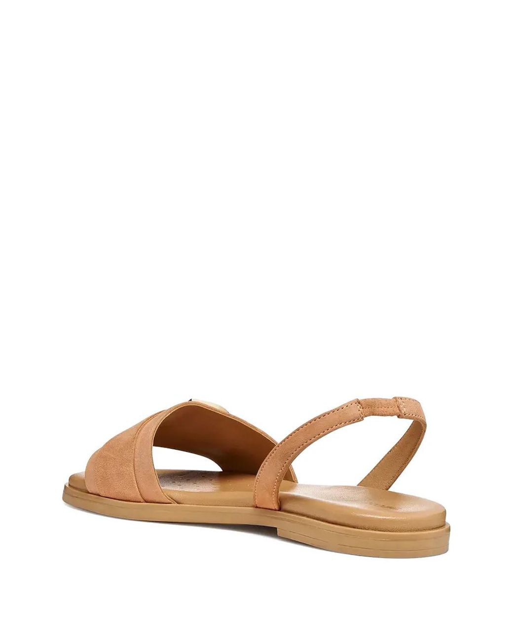Geox Natural Buckle-Detail Slingback Sandals