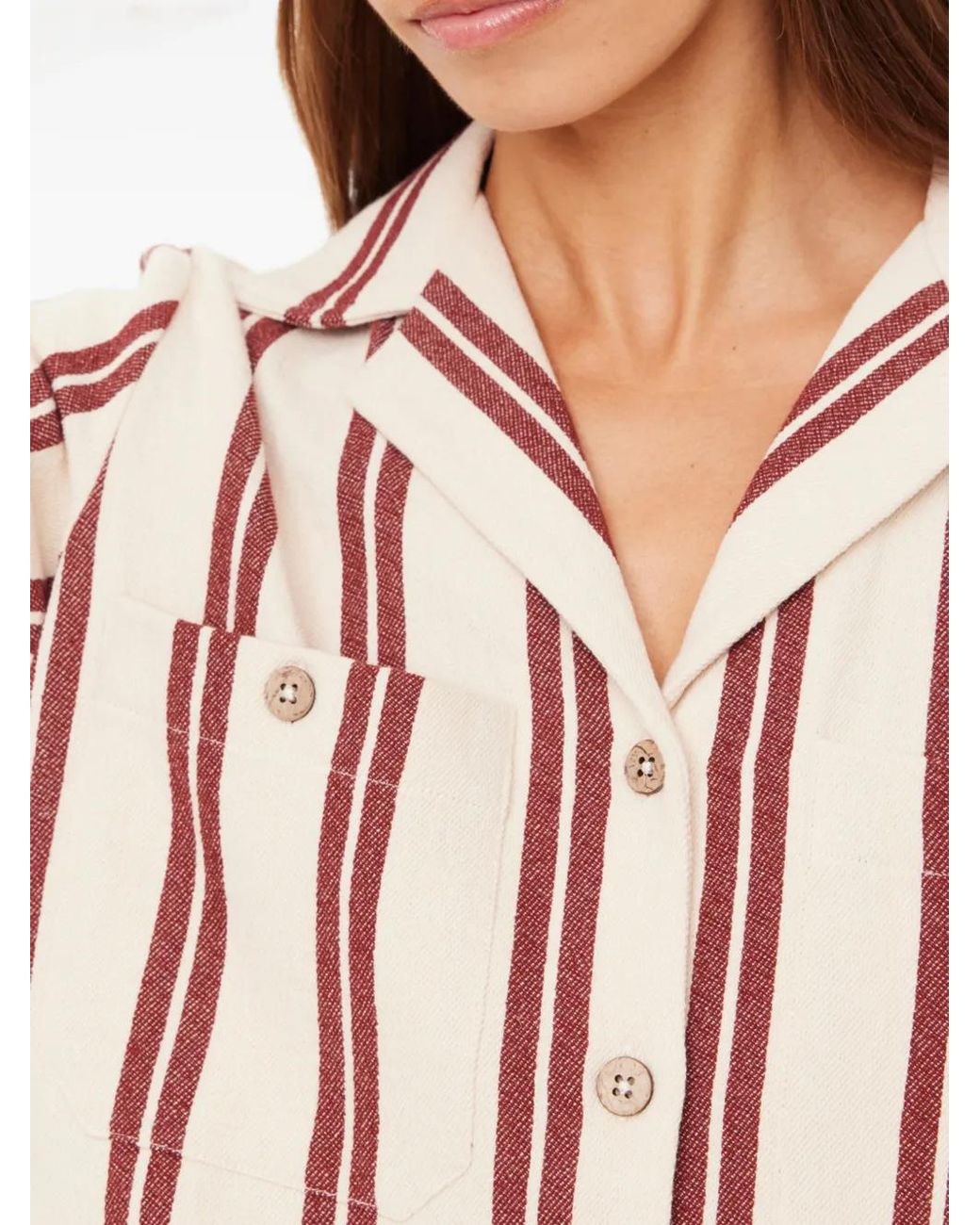 The Upside Pink Baja Katia Striped Shirt
