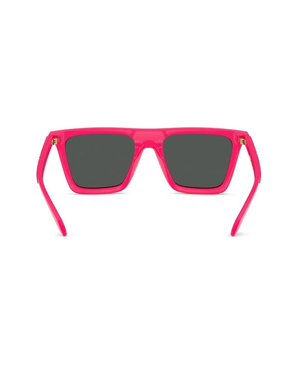 Versace Pink Rectangle-Frame Sunglasses