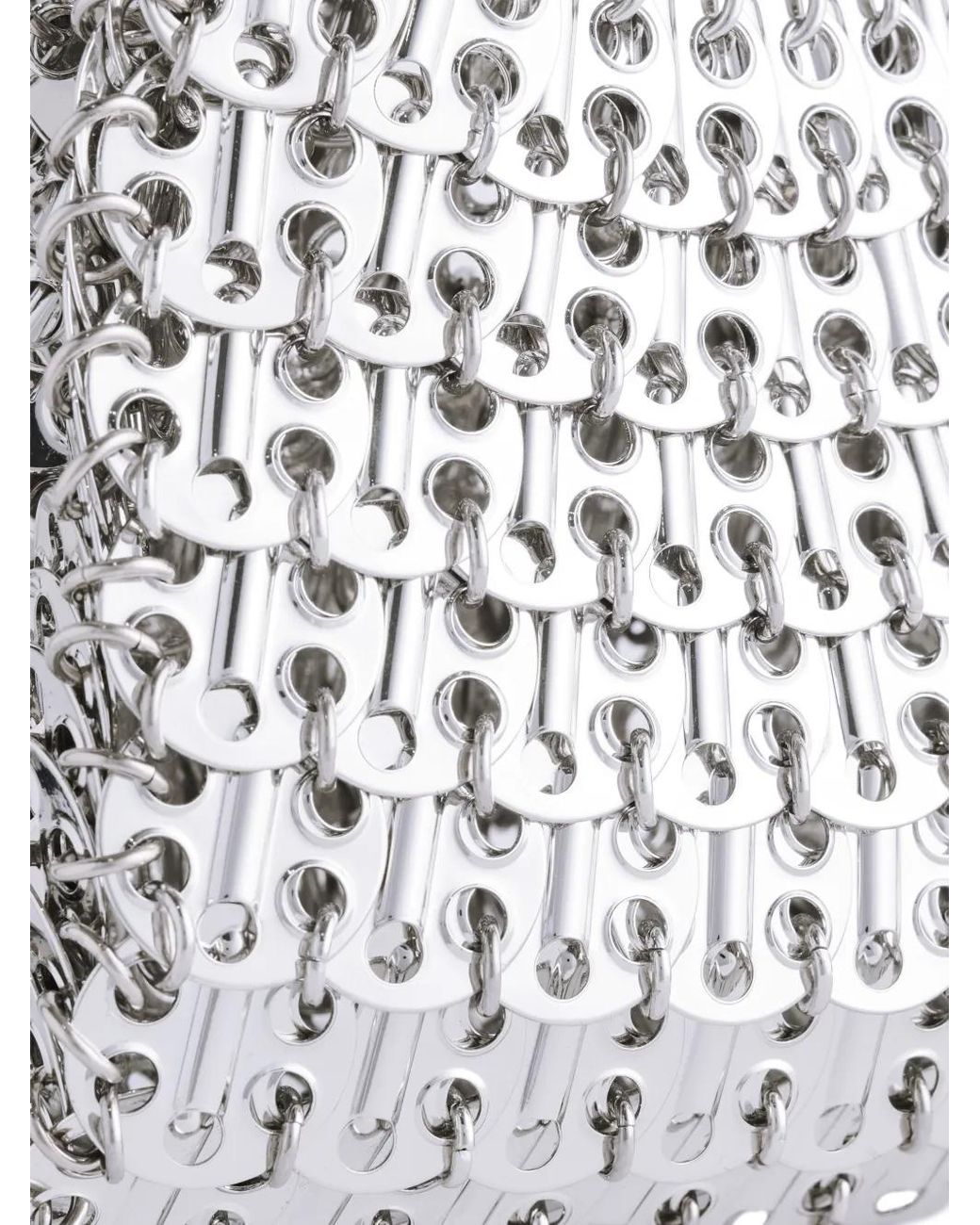 Rabanne White 1969 Nano Chainmail Shoulder Bag