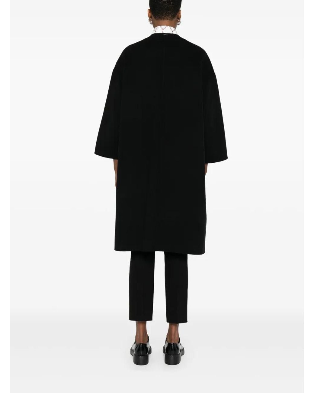 Max Mara Black Virgin Wool Coat