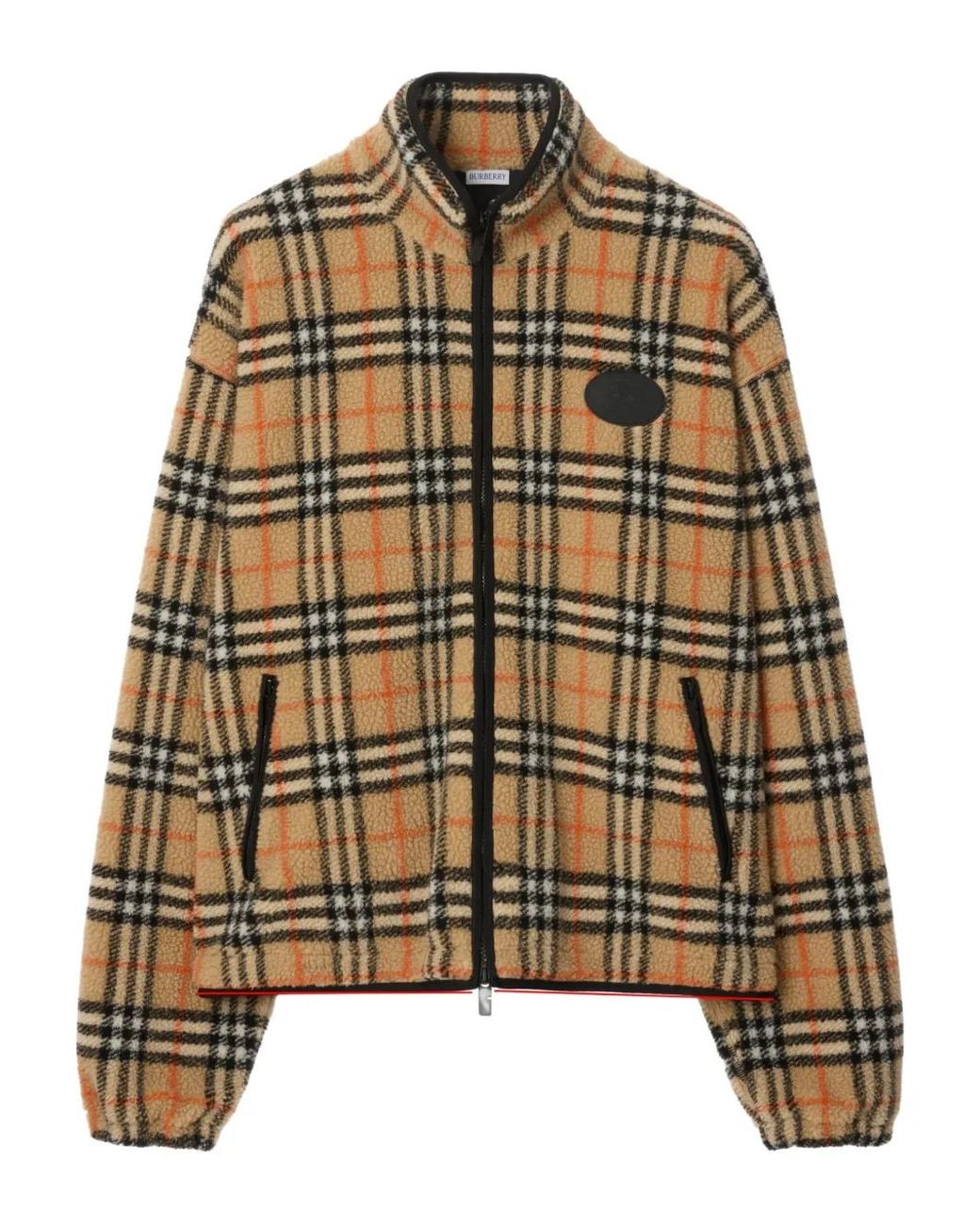 Burberry Brown Jacket With A Distinctive Check Pattern for men