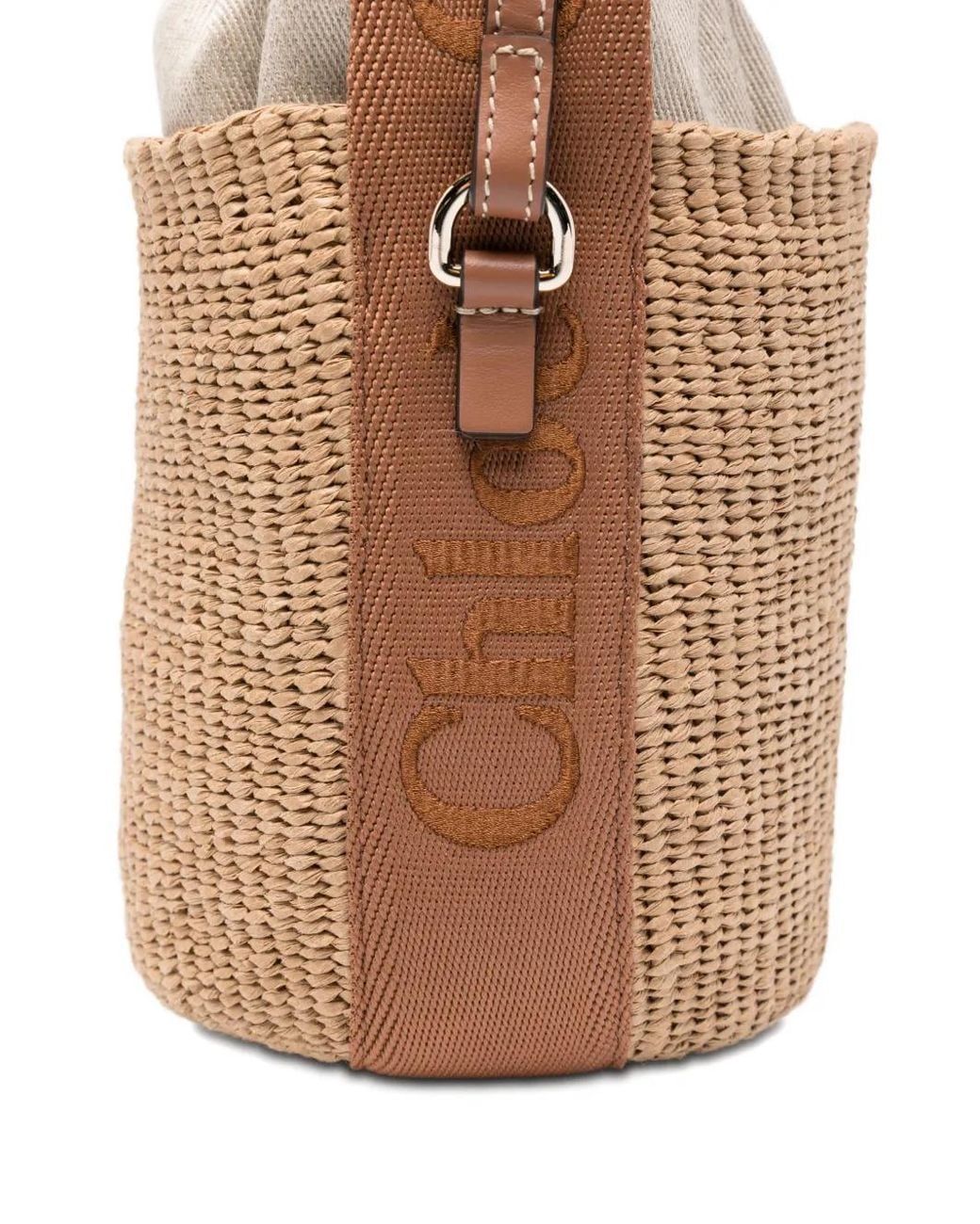 Chloé Metallic Woody Bucket Bag