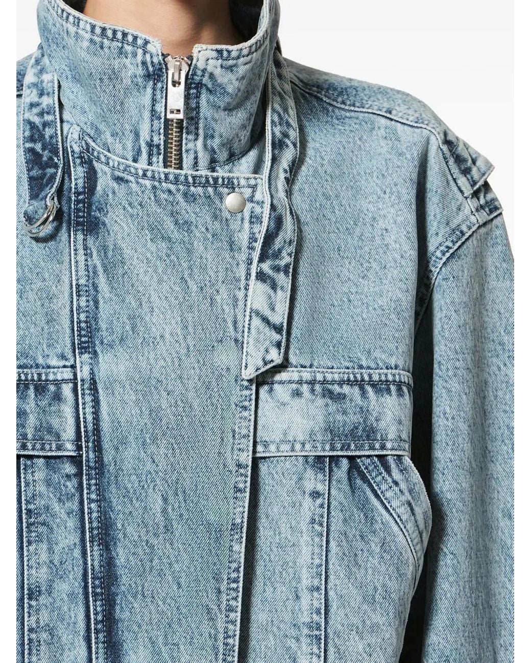Isabel Marant Blue Cotton Canvas Denim Jacket