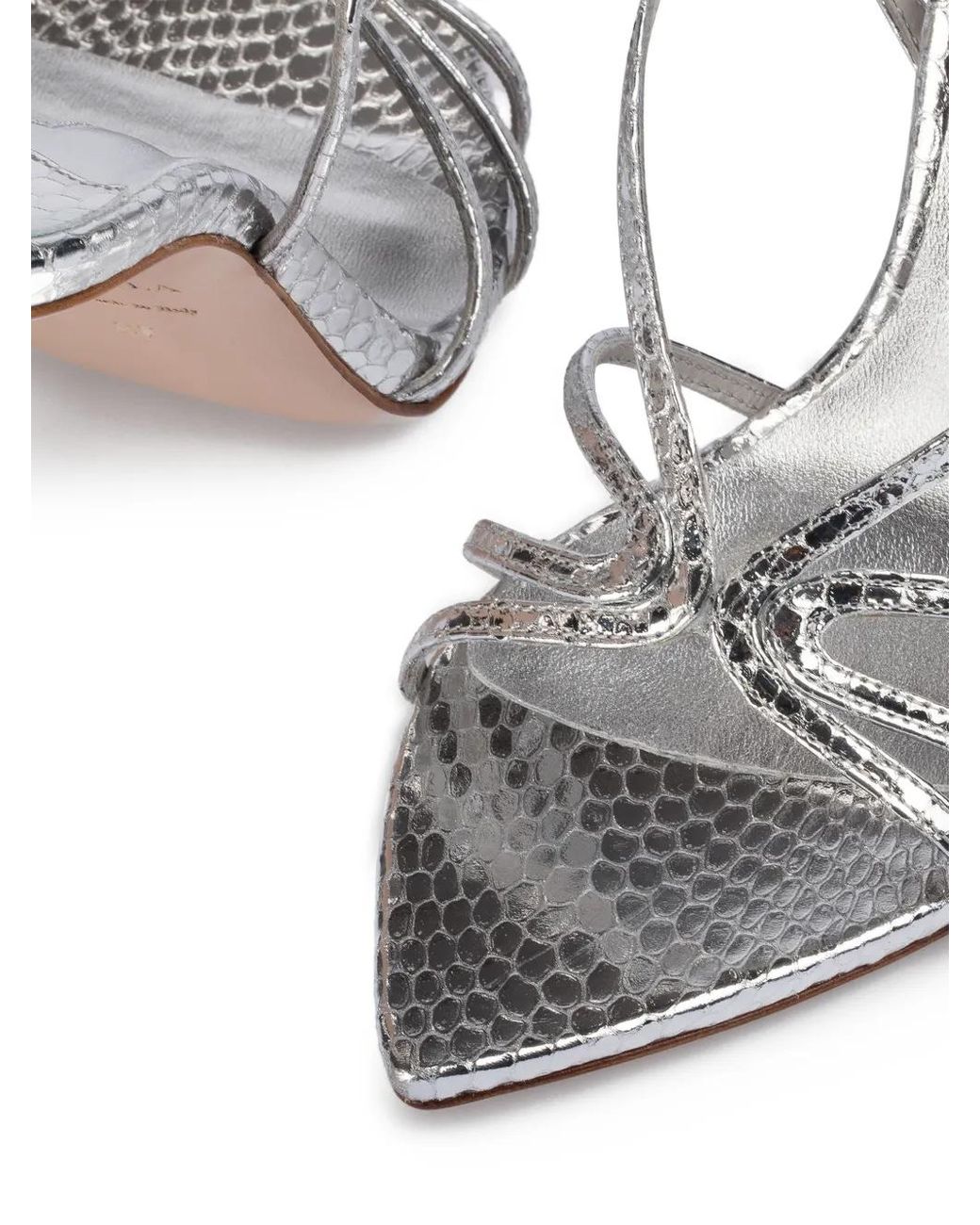 Le Silla White Eugenie Strappy Sandals
