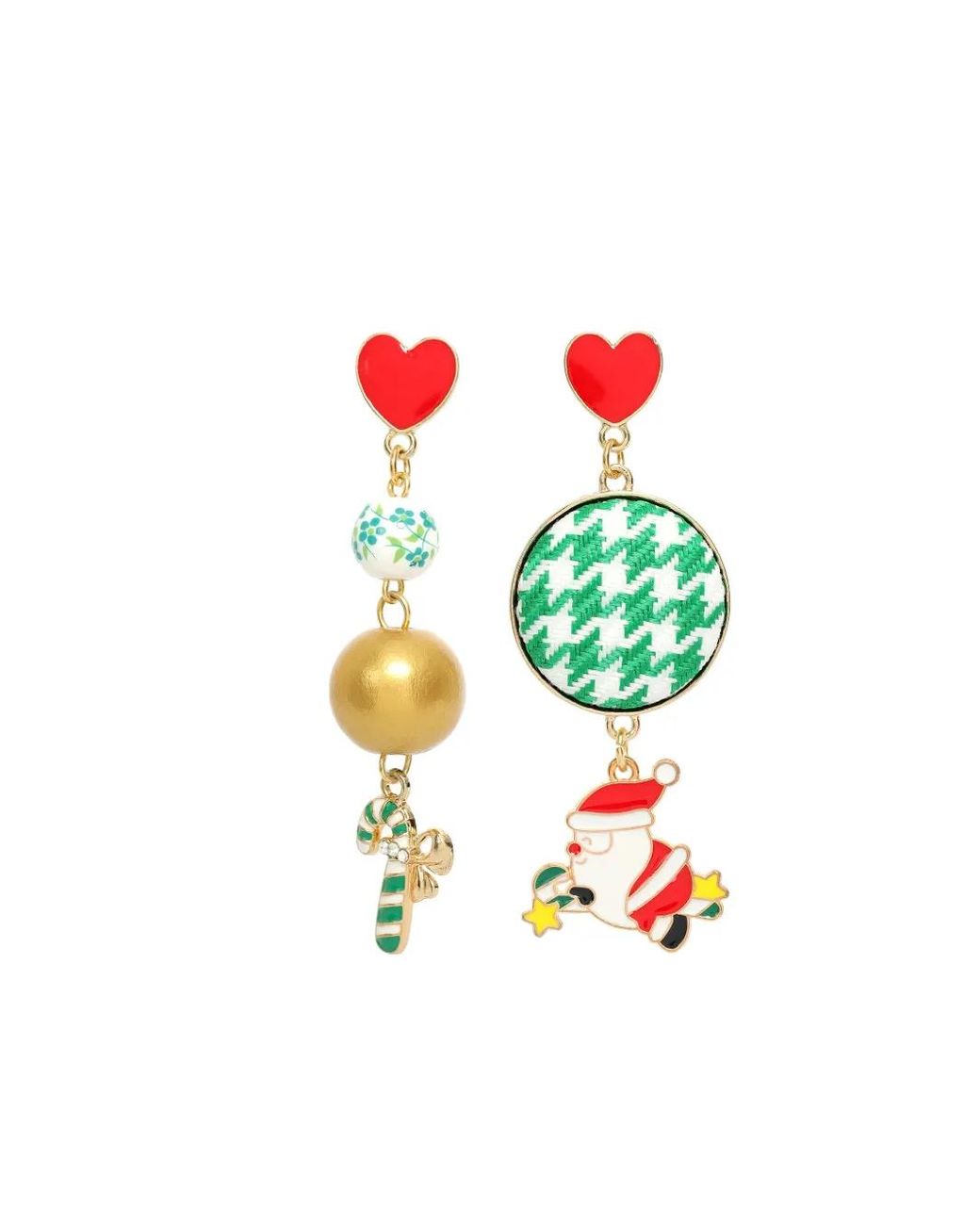 Amir Slama White Christmas-Motif Earrings