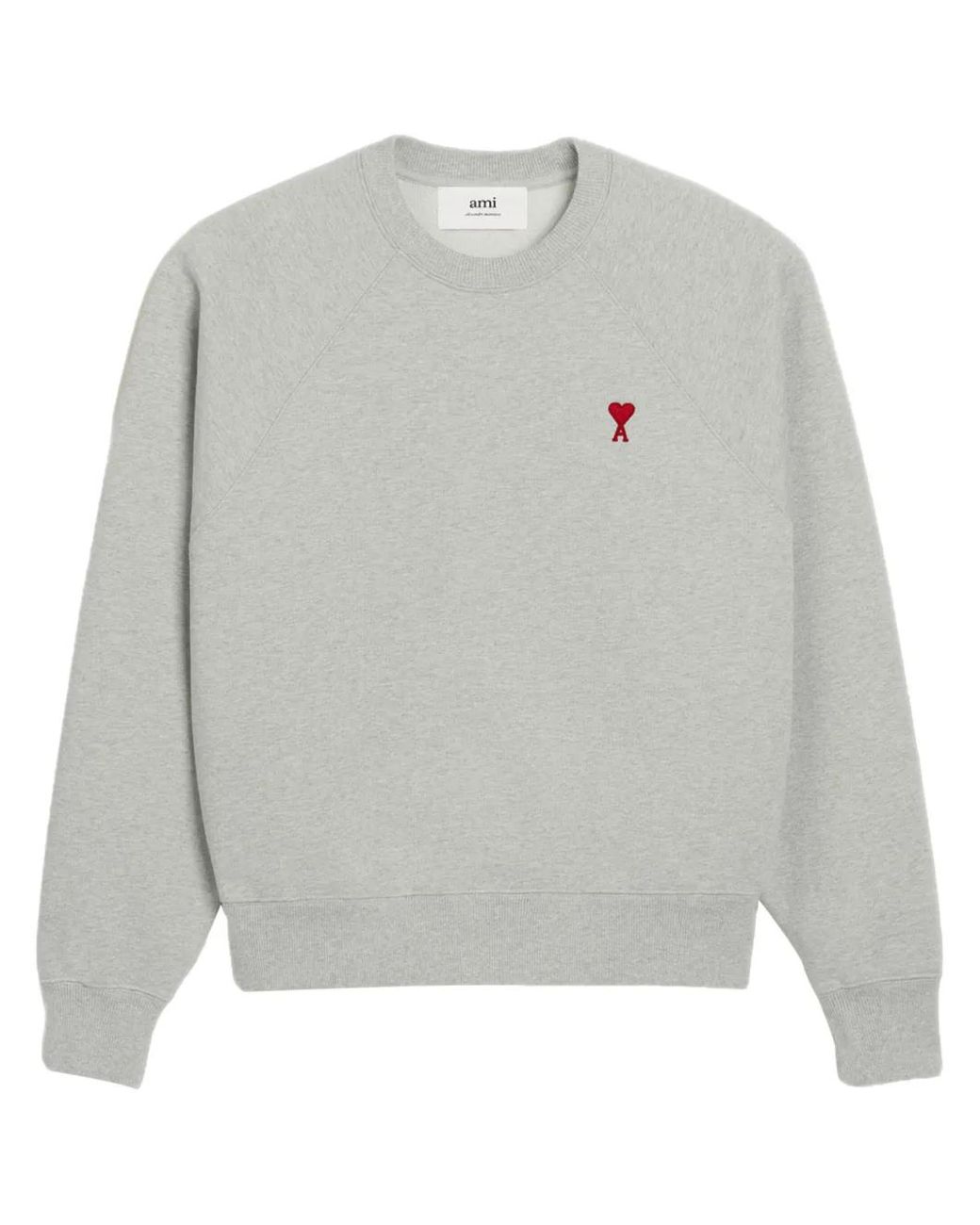 AMI Gray Small Ami De Coeur Sweatshirt
