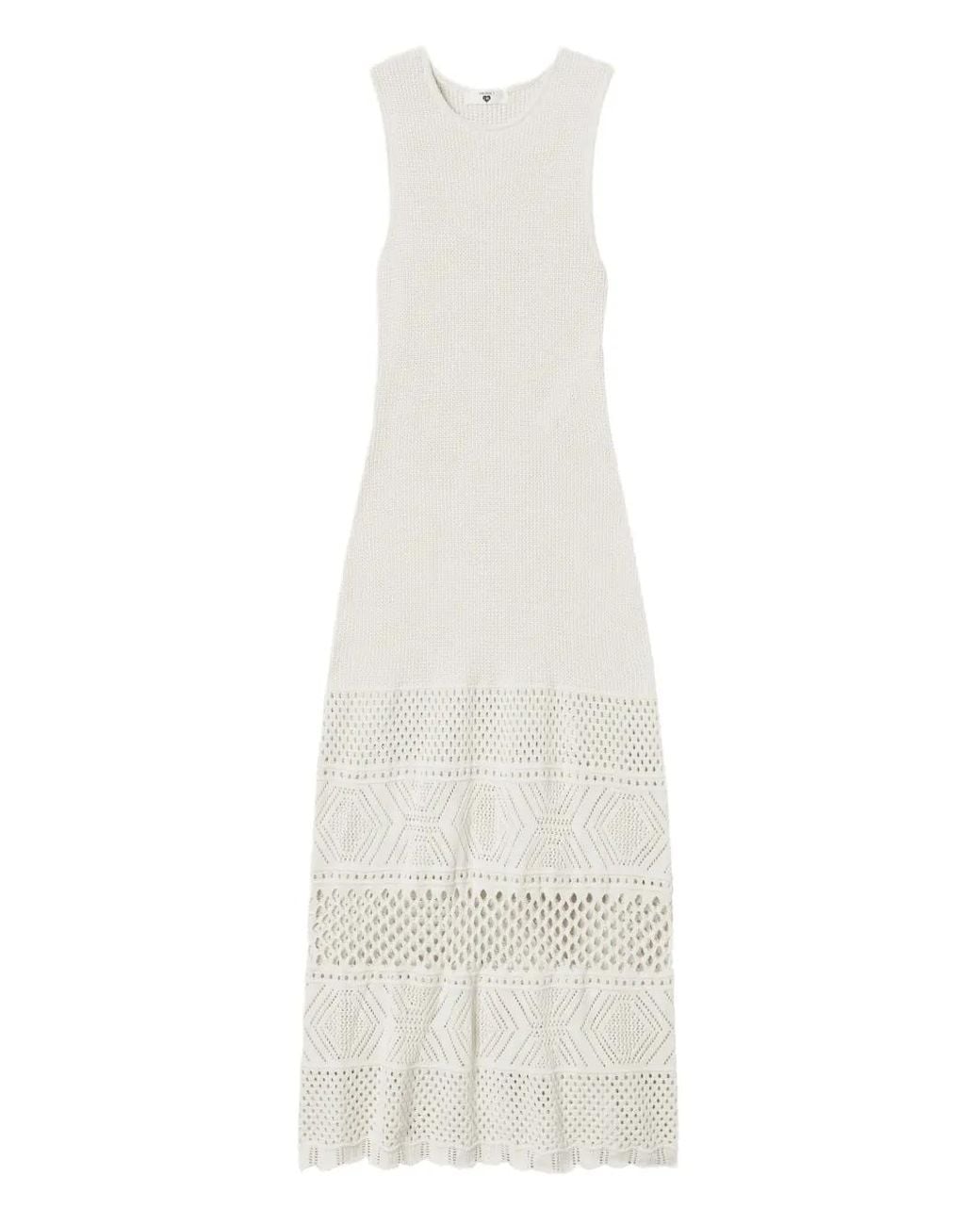 Twinset White Crochet Dress