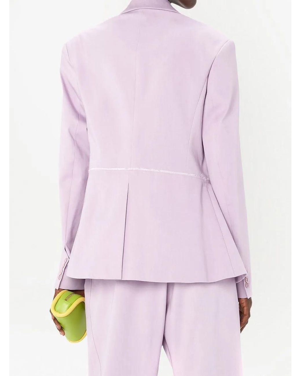 J.W. Anderson Purple Deconstructed Blazer Jacket