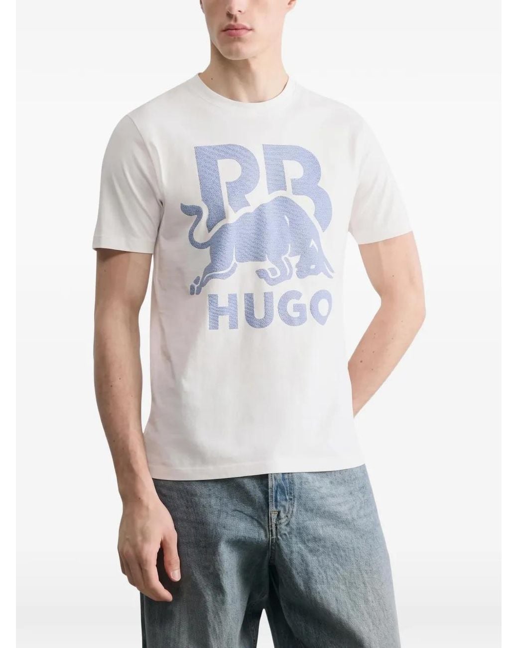 HUGO White X Racing Bulls Short-Sleeve T-Shirt for men