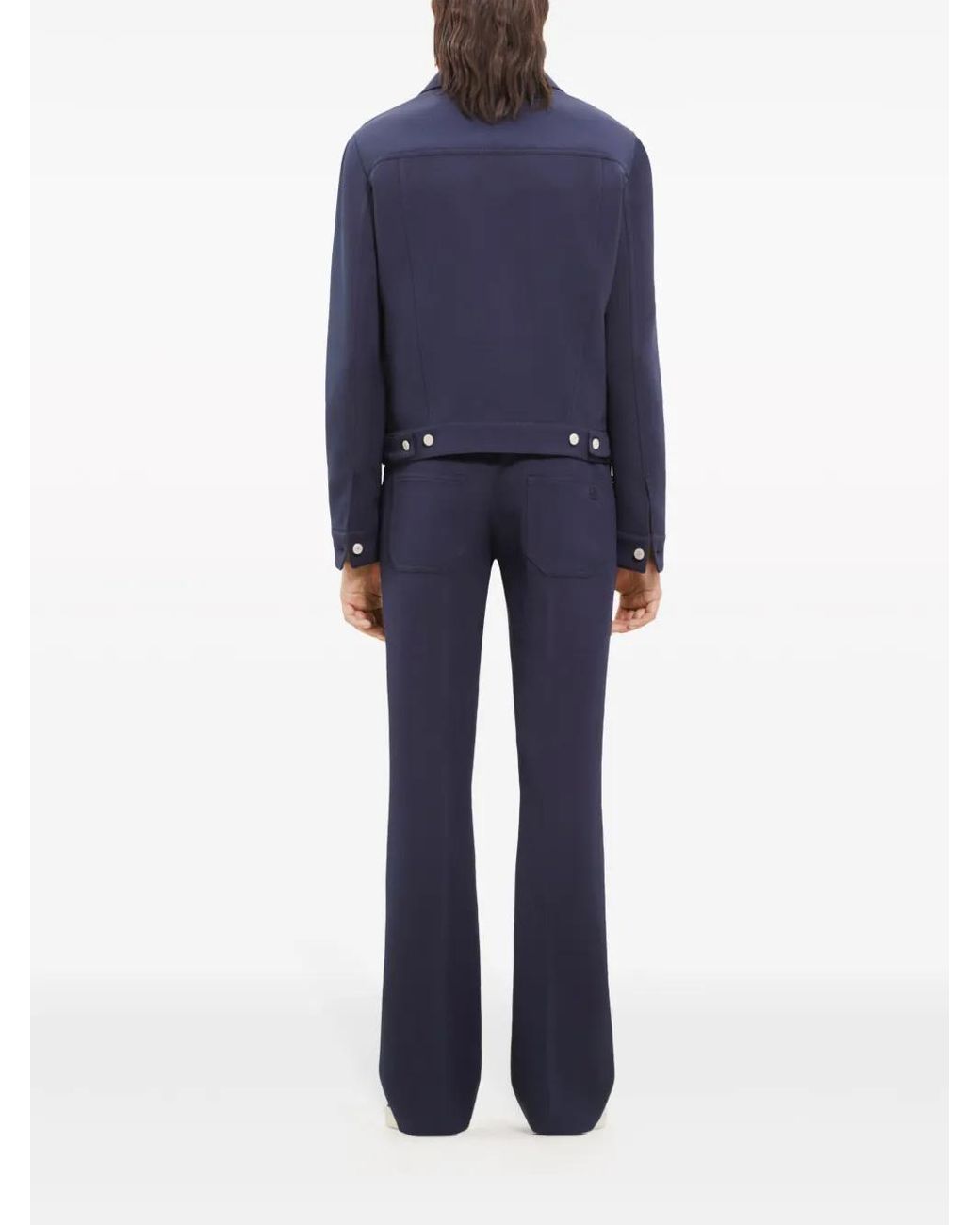 Courreges Blue Button-Up Jacket for men