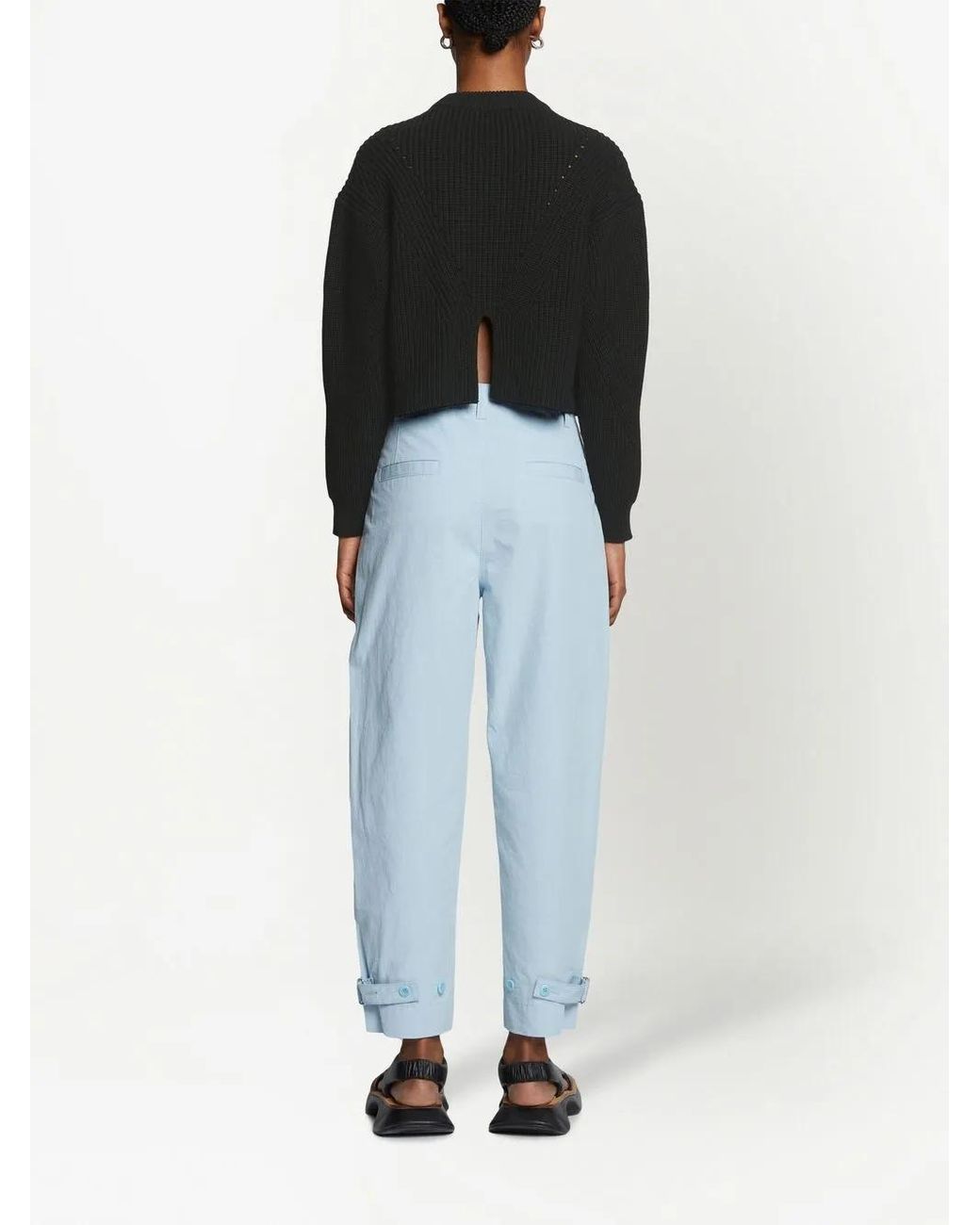 Proenza Schouler Black Mock-Neck Jumper