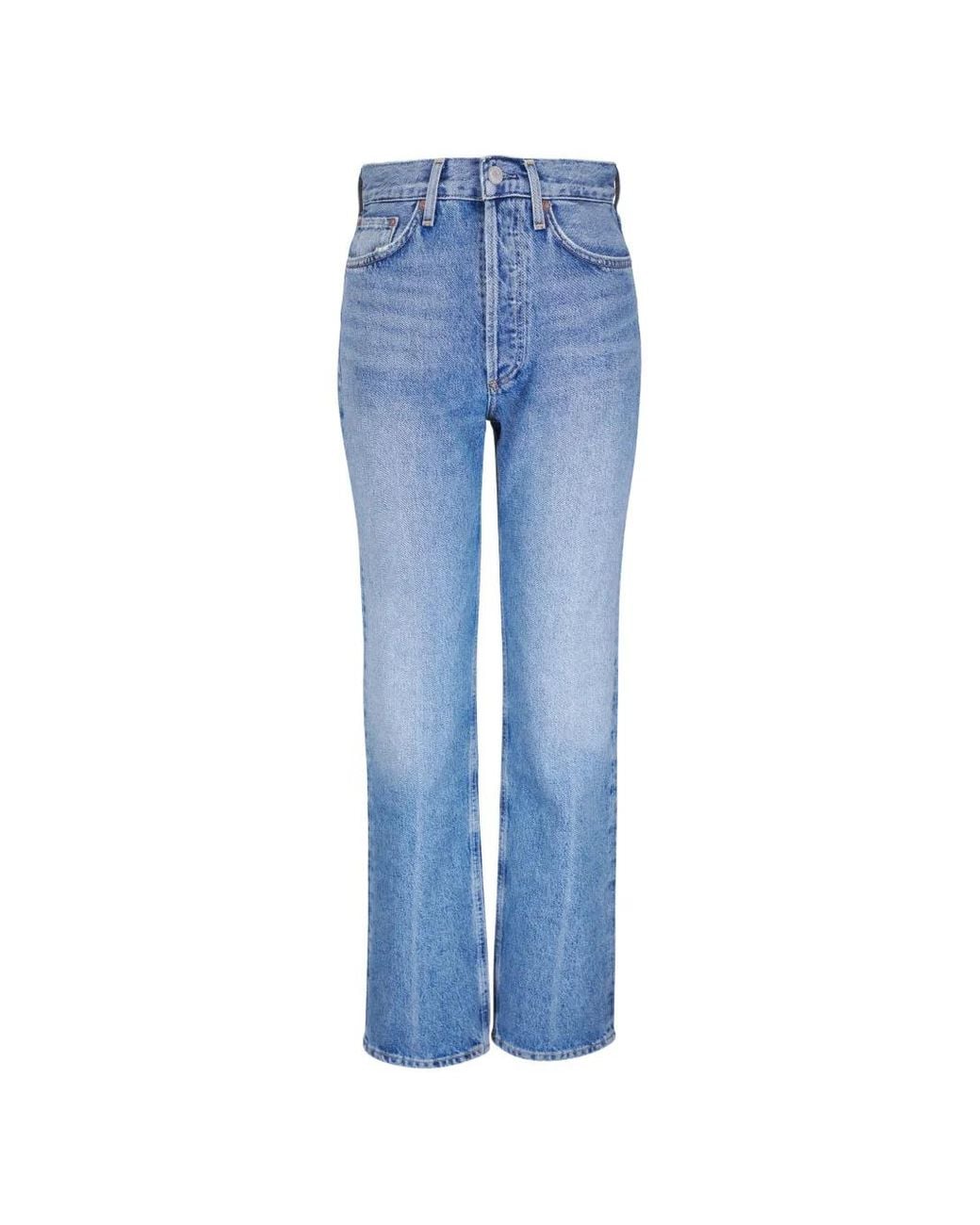 Agolde Blue Whiskering-Effect Jeans
