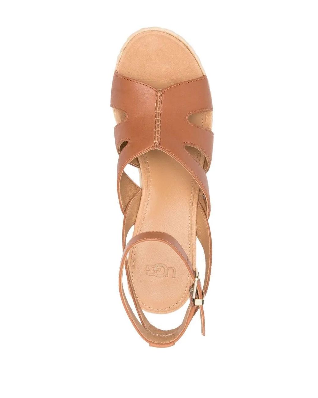 Ugg Natural Braided-Wedge Heeled Espadrilles