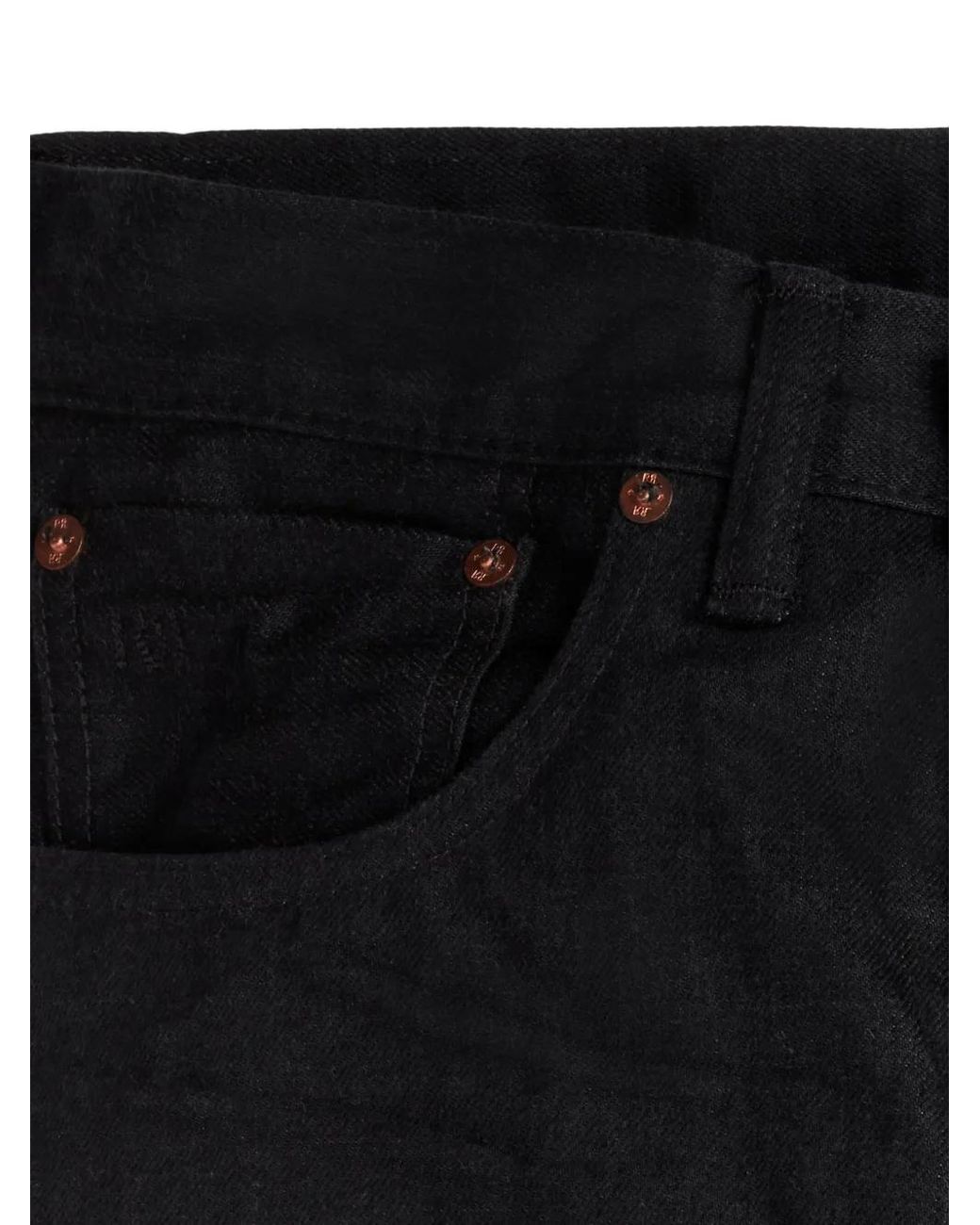 RRL Black Rrl Slim Fit Selvedge Jeans for men