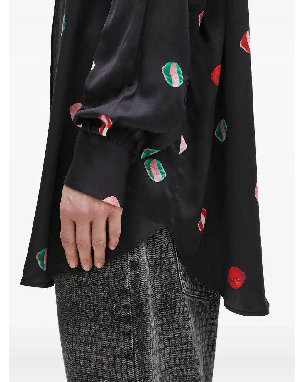 Fiorucci Black Graphic-Print Shirt
