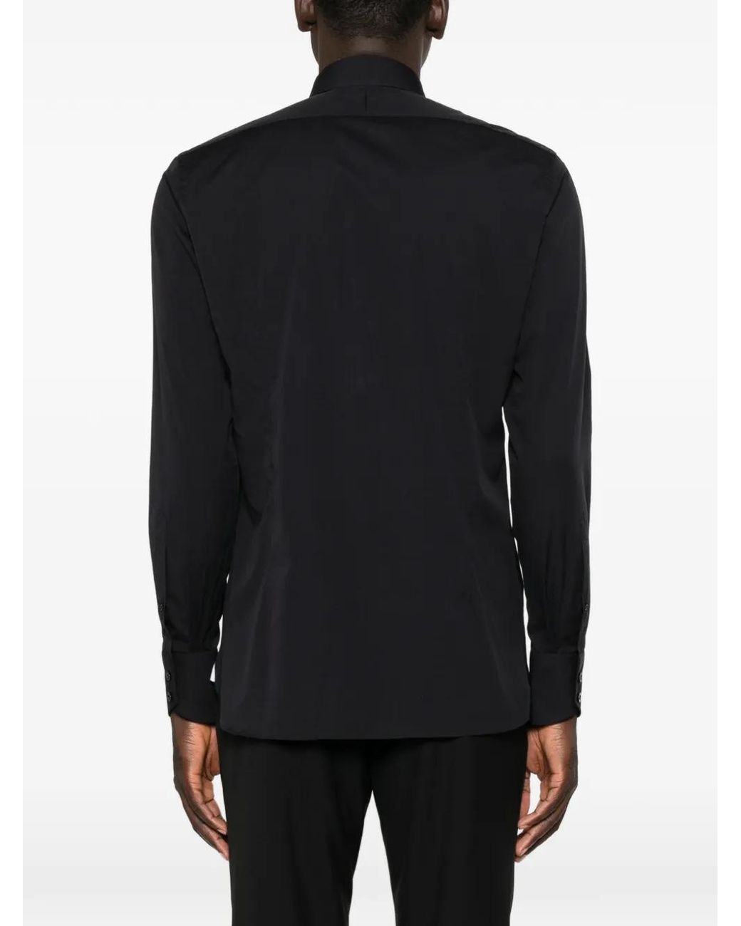 Tom Ford Black Button-Down Long-Sleeve Shirt for men