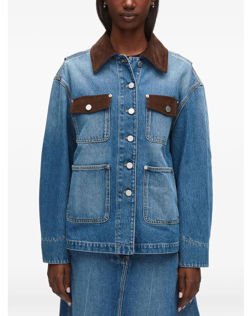 3.1 Phillip Lim Blue Long-Sleeves Jacket