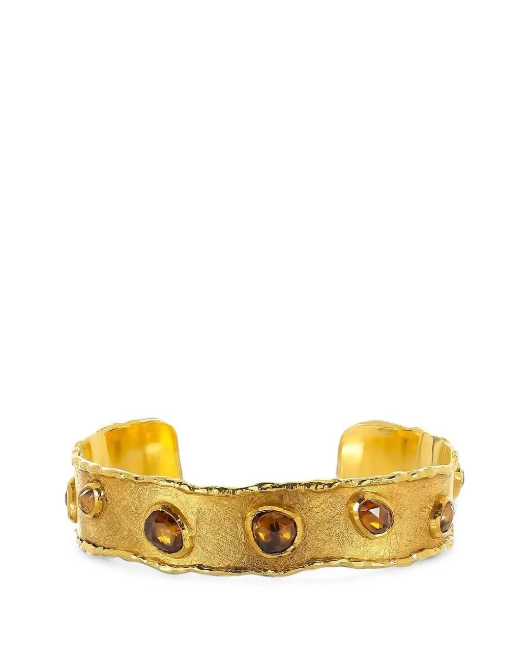 Victor Velyan Yellow Zircon Cuff Bracelet