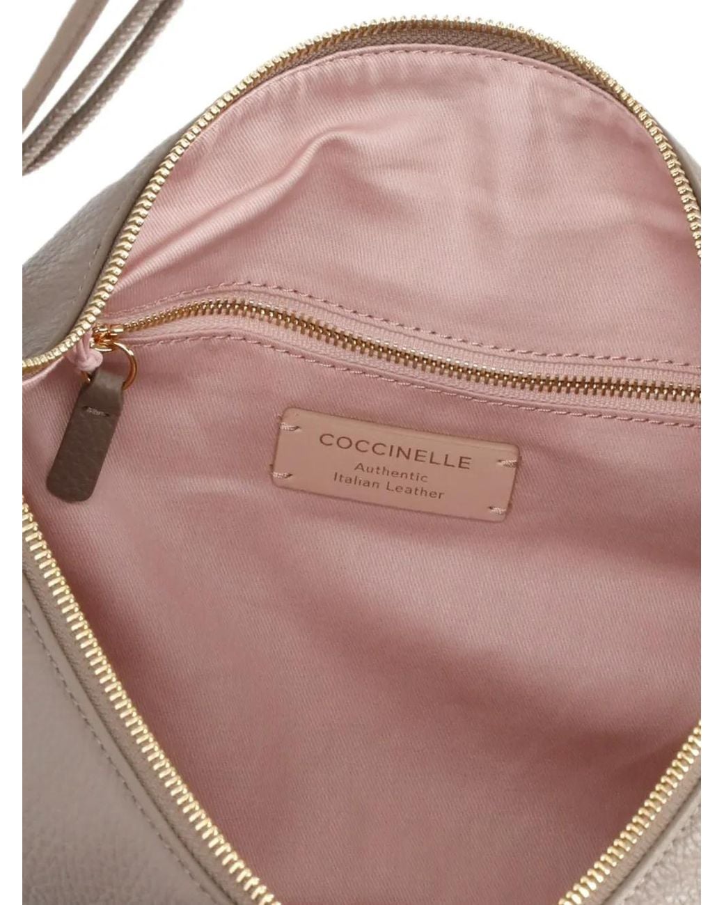 Coccinelle Gray Grainy-Leather Tote Bag